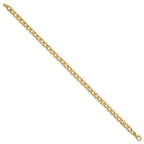 Fancy Curb Link Necklace in 14K Yellow Gold - Sophia Jewelers