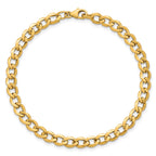Fancy Curb Link Necklace in 14K Yellow Gold - Sophia Jewelers