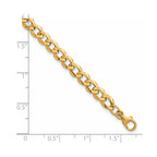 Fancy Curb Link Necklace in 14K Yellow Gold - Sophia Jewelers