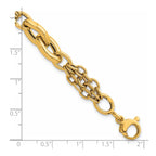 Mixed Link Necklace in 14K Yellow Gold - Sophia Jewelers
