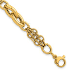 Mixed Link Necklace in 14K Yellow Gold - Sophia Jewelers
