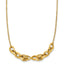 Infinity Fancy Link Necklace in 14K Yellow Gold, Textured - Sophia Jewelers