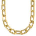 Oval Link Necklace in 14K Yellow Gold, 8mm - Sophia Jewelers