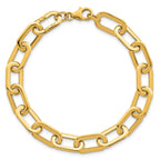 Oval Link Necklace in 14K Yellow Gold, 8mm - Sophia Jewelers