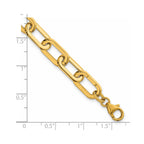 Oval Link Necklace in 14K Yellow Gold, 8mm - Sophia Jewelers