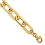 Oval Link Necklace in 14K Yellow Gold, 8mm - Sophia Jewelers