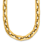 Fancy Rectangle Link Bracelet in 14K Yellow Gold, 8mm - Sophia Jewelers
