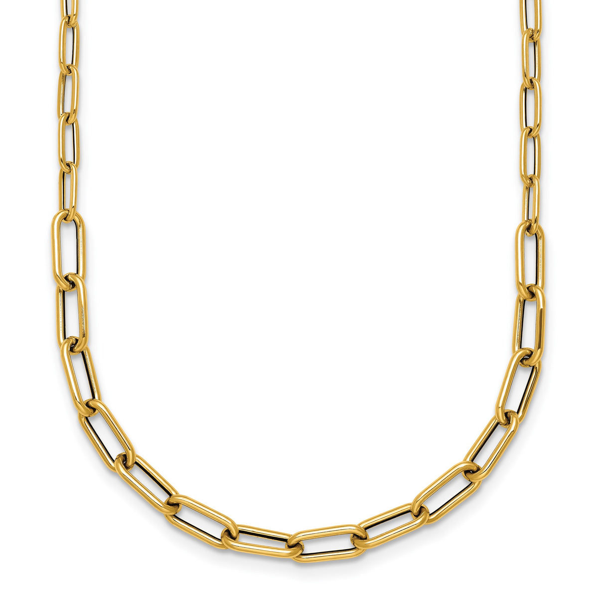 Paperclip Link Necklace in 14K Yellow Gold - Sophia Jewelers