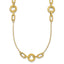 Mixed Link Necklace in 14K Yellow Gold, Textured - Sophia Jewelers