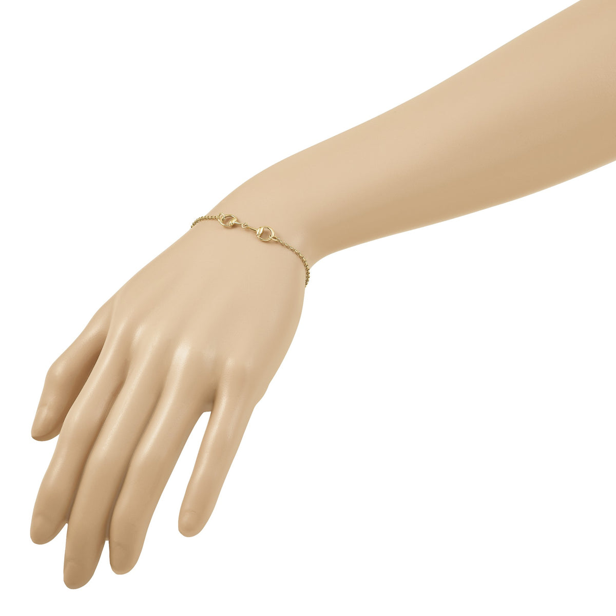 Stirrup Link Necklace in 14K Yellow Gold - Sophia Jewelers