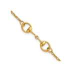 Stirrup Link Necklace in 14K Yellow Gold - Sophia Jewelers