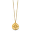 Compass Cubic Zirconia Necklace in 14K Yellow Gold, Textured - Sophia Jewelers