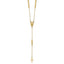 Miraculous Medal Cross Necklace in 14K Yellow Gold, 17 Inch - Sophia Jewelers