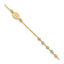 Beaded Rosary Bracelet in 14K Two-Tone Gold - Sophia Jewelers