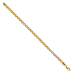 14K Yellow Gold Rolo Chain Bracelet 5mm