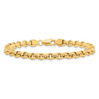 14K Yellow Gold Rolo Chain Bracelet 5mm