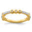14k Stackable Expressions White Topaz and Diamond Ring