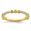 14k Stackable Expressions Peridot and Diamond Ring