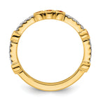 14k Stackable Expressions Citrine and Diamond Ring