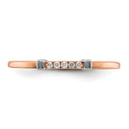 14k Two-Tone Stackable Expressions Diamond Ring