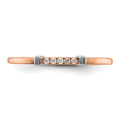 14k Two-Tone Stackable Expressions Diamond Ring