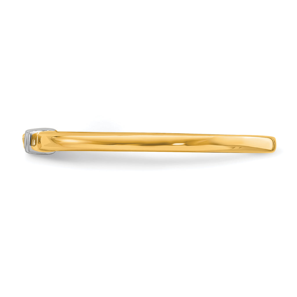 14k Two-Tone Stackable Expressions Diamond Ring