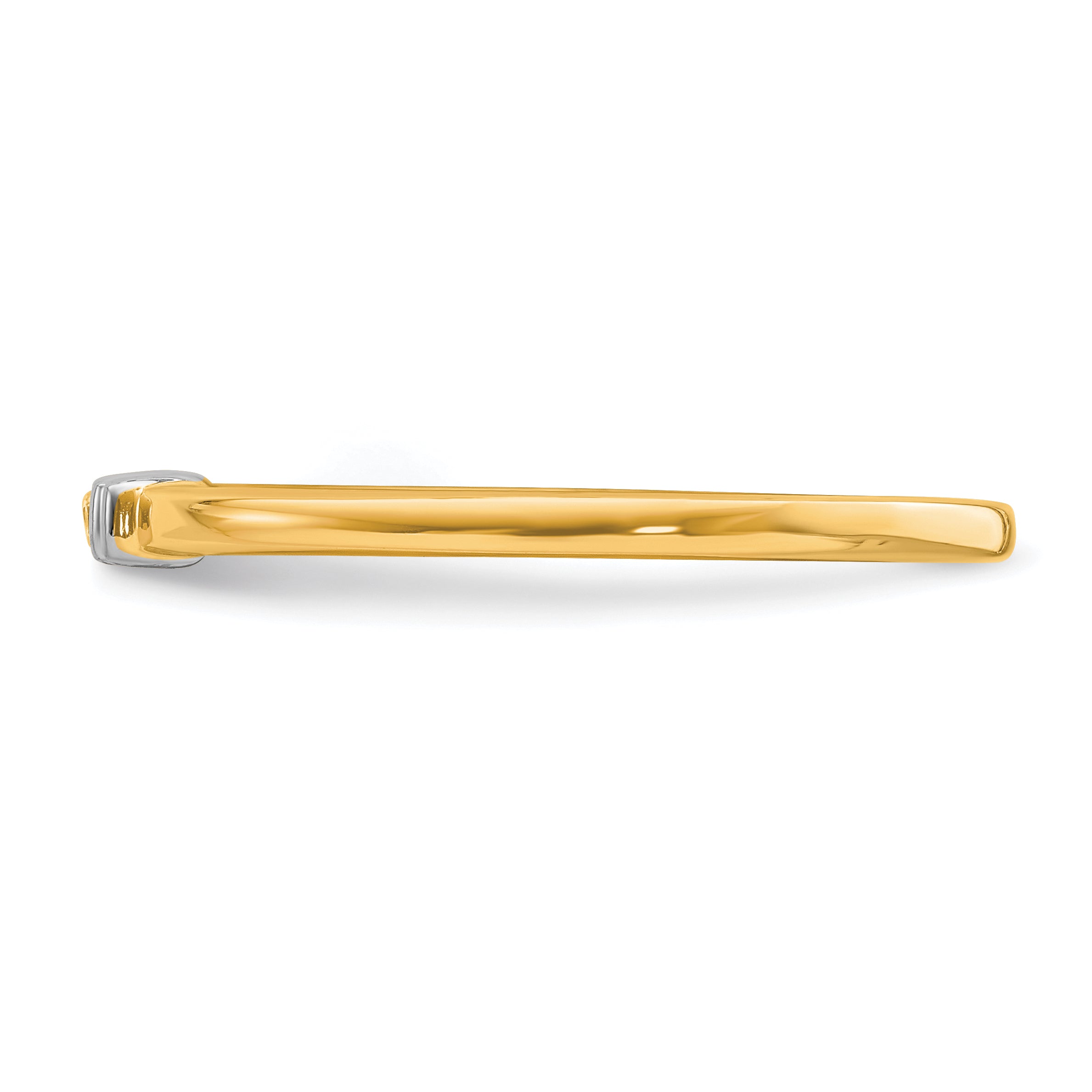 14k Two-Tone Stackable Expressions Diamond Ring