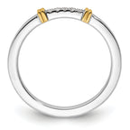 14k Two-Tone Stackable Expressions Diamond Ring
