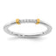 14k Two-Tone Stackable Expressions Diamond Ring