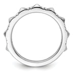 14k White Gold Stackable Expressions Diamond Ring