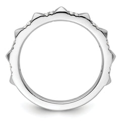 14k White Gold Stackable Expressions Diamond Ring