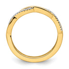 14k Stackable Expressions Diamond Twist Ring