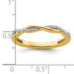 14k Stackable Expressions Diamond Twist Ring