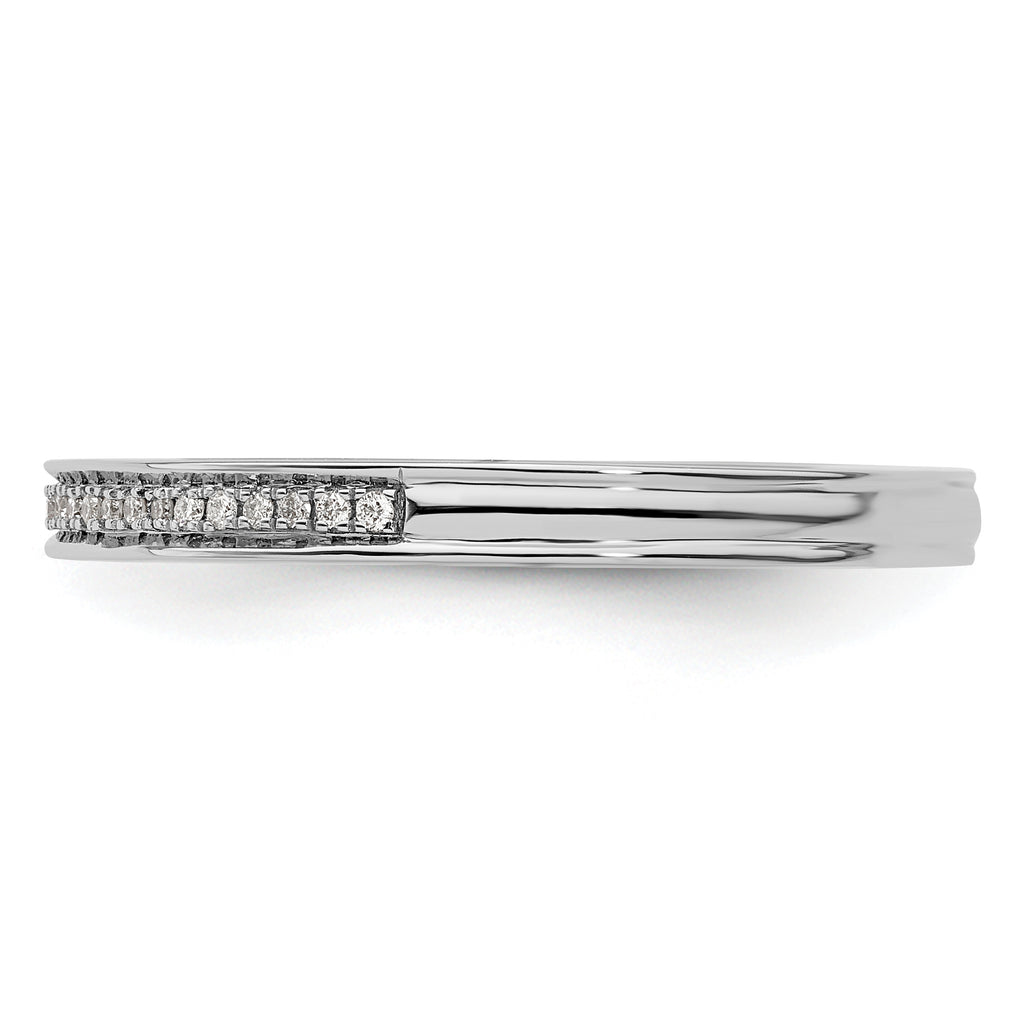 14k White Gold Stackable Expressions Diamond Ring