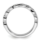 14k White Gold Stackable Expressions Diamond Twist Ring