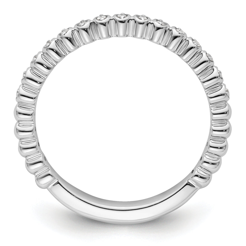 14k White Gold Stackable Expressions Diamond Ring