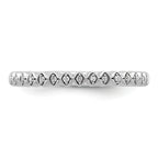 14k White Gold Stackable Expressions Diamond Ring