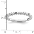 14k White Gold Stackable Expressions Diamond Ring