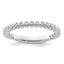 14k White Gold Stackable Expressions Diamond Ring