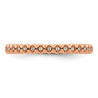 14k Rose Gold Stackable Expressions Diamond Ring