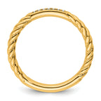 14k Stackable Expressions Diamond Twisted Ring