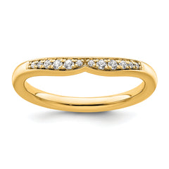 14k Stackable Expressions Diamond Curved Ring - Sophia Jewelers