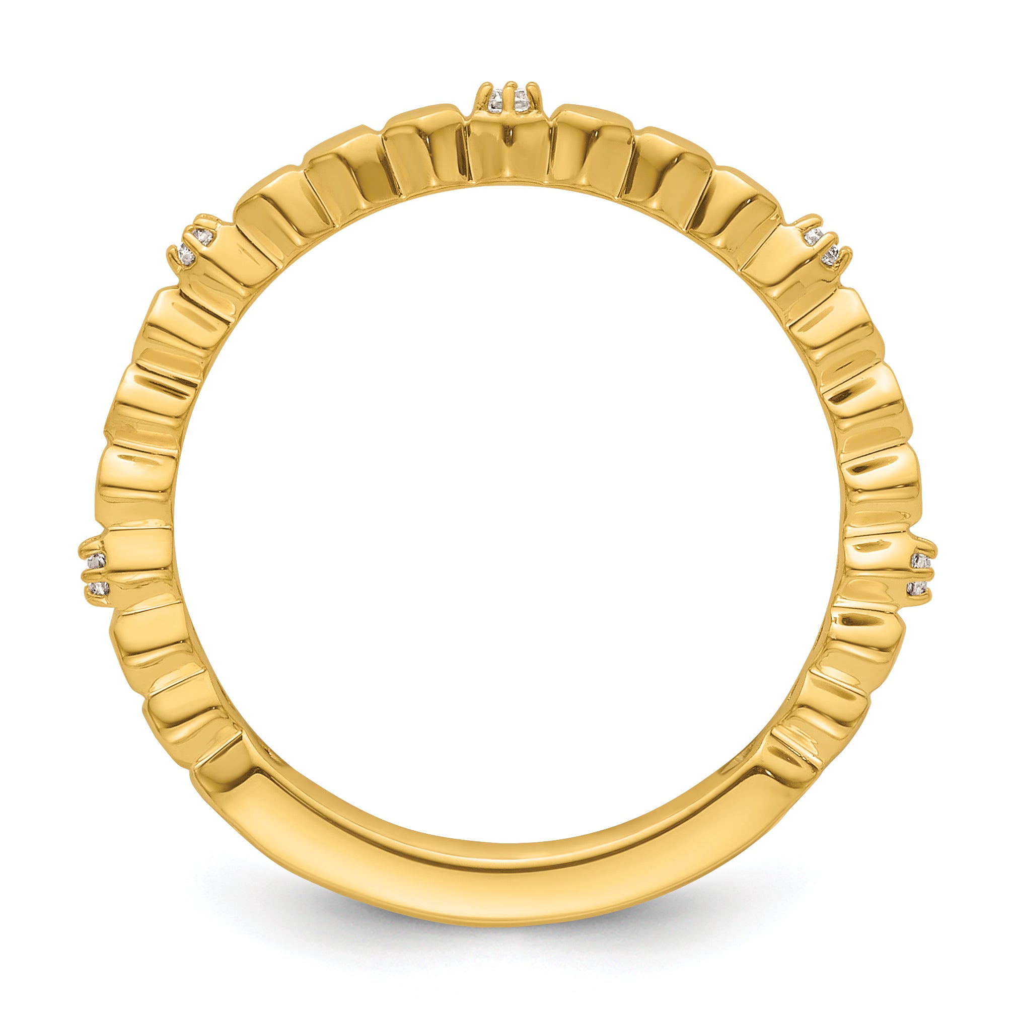 14k Stackable Expressions Diamond Ring Secondary image