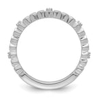 14k White Gold Stackable Expressions Diamond Ring