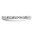 14k White Gold Stackable Expressions Diamond Ring