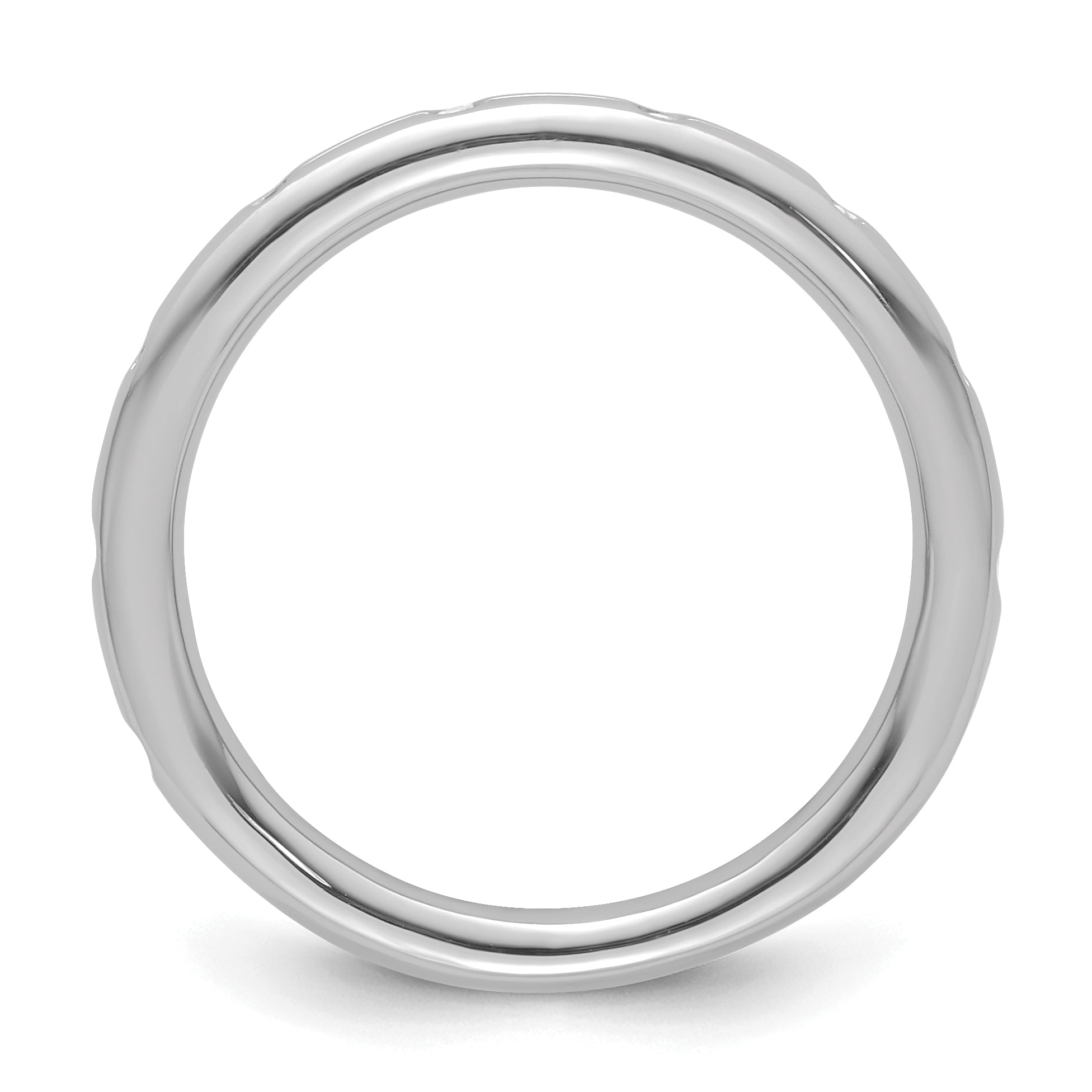 14k White Gold Stackable Expressions Diamond Ring Secondary image