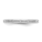 14k White Gold Stackable Expressions Diamond Ring