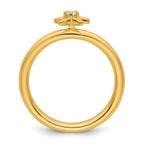 14k Stackable Expressions Diamond Starfish Ring