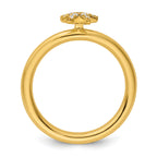 14k Stackable Expressions Diamond Starfish Ring
