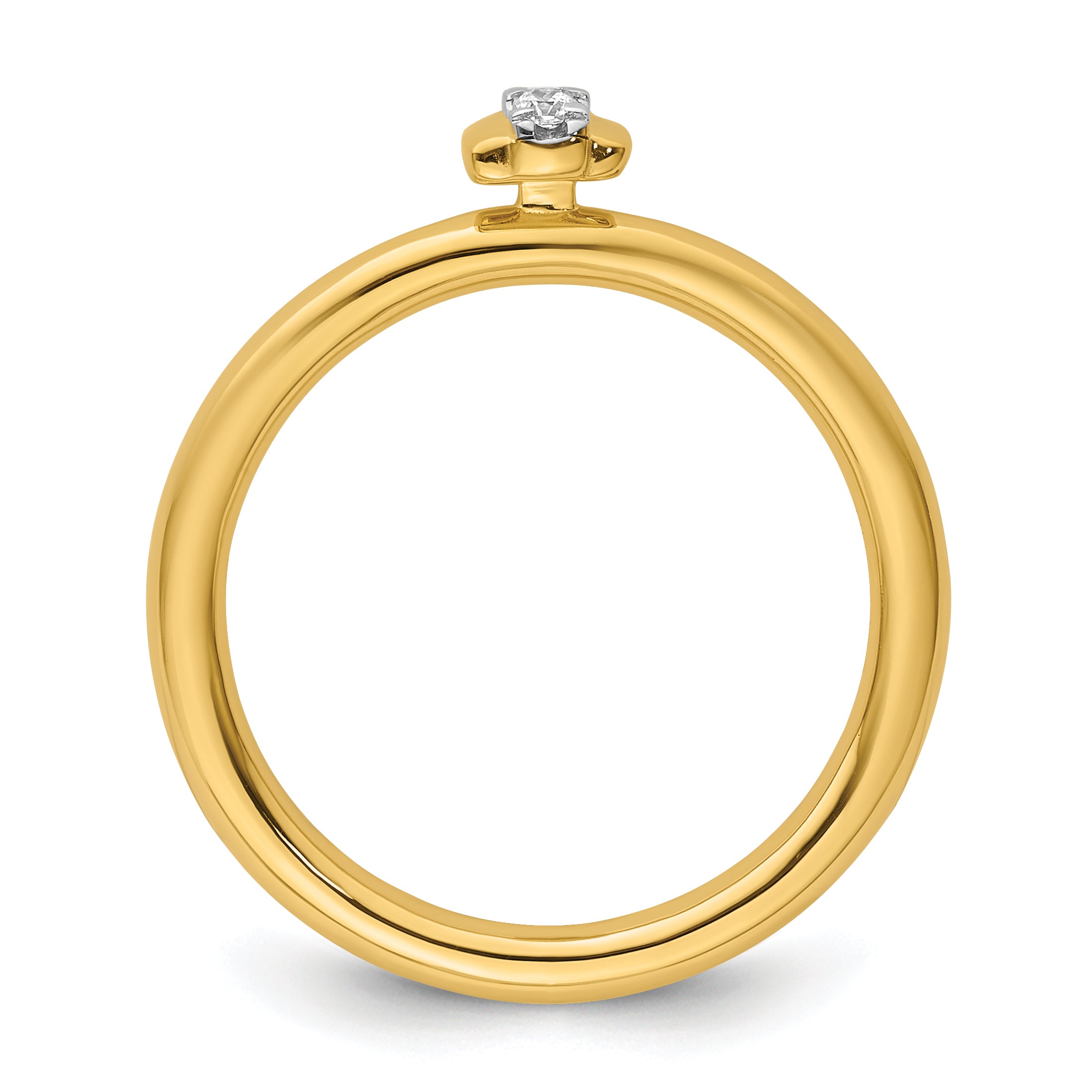 14k Stackable Expressions Diamond Ring Secondary image
